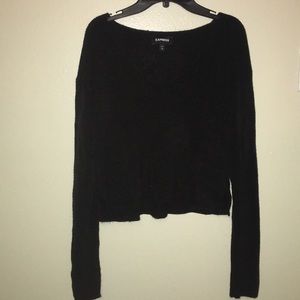 Black Cropped Sweater